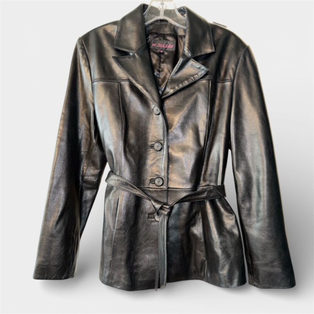 M. Julian Leather Blazer  Vintage 90s Y2K Size M
